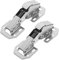 Warmhm 2pcs Heavy Duty Edelstahl -feder -feder -türscharniere Ruhige Schlusspufferscharniere Für Schranktüren Haushaltsgarderobe Und Schränke Türen