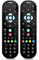 Telecomando universale originale con ricerca vocale, compatibile con Sky Q 1 TB, 2 TB e Sky Q Mini Box, telecomando Bluetooth, nero (confezione da 2)