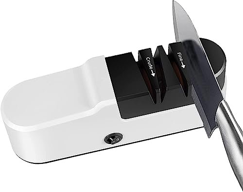 Electric Knife Sharpener, USB Rechargeable & Wireless Automatic, for Kitchen Knives Sharpening & Polishing