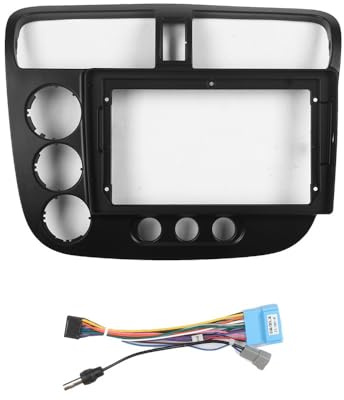 Coche Estéreo Navigation Android Radio Marco de Montaje Soporte para máscara con mazo de Cables Diseñado específicamente para Honda Civic 2005-2021 LHD MT