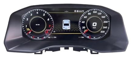 Cuadro de Instrumentos Digital Compatible con Volkswagen Amarok 2017-2020, Panel de Instrumentos LCD de Repuesto Pantalla para Coche,Pantalla táctil