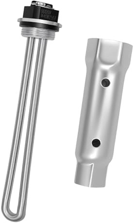 520900 RV Water Heater Element with 1-1/2 Element Wrench Kit for Suburban SW Series, 120V 1440W Screw-in Heating Element Replaces 232794, 520789, Fits SW6DE, SW10DE, SW12DE, Camper Maintenance Set