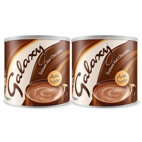 Galaxy Instant Hot Chocolate Drink 1kg – Rich & Creamy Cocoa Powder, Delicious Chocolate Beverage, Ideal for Gifting & Home, Office Use Sold by Packaging Solutions (PACK OF 2 x 1KG)