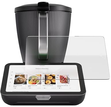 Wundermix - WunderScreen® Hybrid-Glas für TM7 mit Montagerahmen | Displayschutz für Thermomix TM7, Schutzfolie gegen Bruch & Kratzer, langlebig & kratzfest