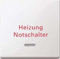Merten 435119 polarweiss glänzend Wippe m. Kontrollfenster u. Aufdruck Heizungsnotschalter, polarws. glänz,Sys. M