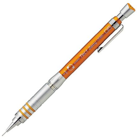 Zebra Portaminas, Tect de 2 vías, 0,5 mm, cuerpo naranja (MA41-OR)