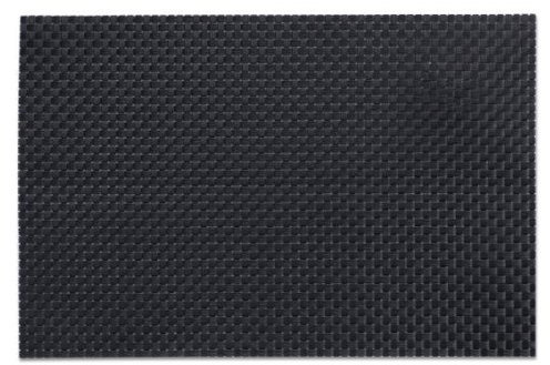 Zeller Platzset, Tischset, Tisch-Accessoire Trend, Struktur schwarz, PVC, 1 Stück