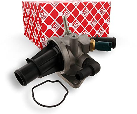 febi bilstein 33956 Thermostatgehäuse mit Temperaturschalter und Dichtung, 1 Stück