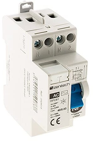 Interrupteur différentiel 40/2 30mA Type AC NF - Zenitech
