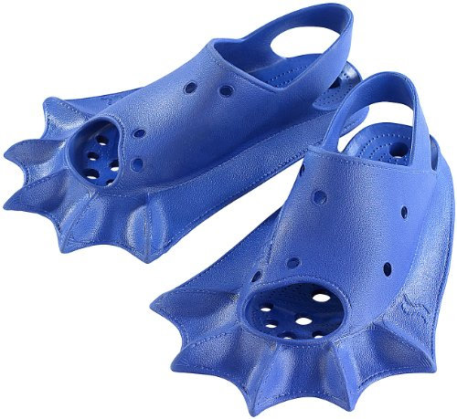 Speeron Schwimmhäute-Flossen: 2in1-Kombi-Flosse: Badeschlappen & Schwimmflosse, Gr.33-35 (Schnorchel Flosse und Strand-Schuh, Badeschuhe, Strandschuhe)