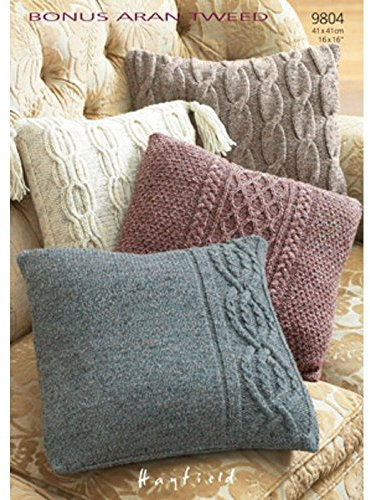 Kopfkissen 9804 Hayfield Bonus Aran Tweed mit Wolle