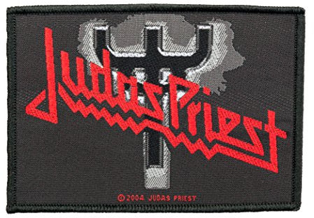 Unbekannt Judas Priest Badges – Logo Judas Priest Fork – Judas Priest Patch – tissée & Licence.