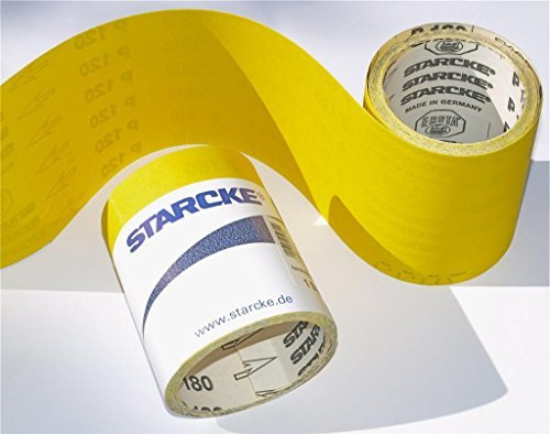 STARCKE Schleifpapier, Aluminiumoxid-Rollen. Schleifpapier. 5 m. Alle Körnungen erhältlich: Grob, Medium, fein 60 80 120 180 240 320 400