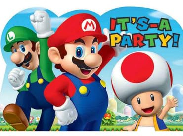 Super Mario Invitation Postcards /8
