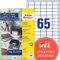 AVERY Zweckform 3666-10 Adressaufkleber (650 Klebeetiketten, 38x21,2 mm auf A4, bedruckbare Absenderetiketten, selbstklebende Adressetiketten mit ultragrip, ideal fürs HomeOffice) 10 Blatt, weiß