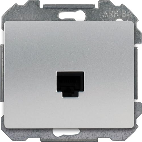 SIEMENS - Prise Informatique RJ45 Alu Silver Delta IRIS