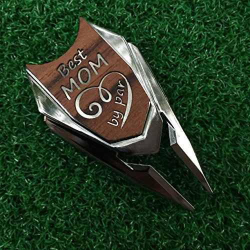 Die Hostess Best Mom von PAR Teakholz Pitchgabel Golf Ball Marker Mom Geschenk Muttertag