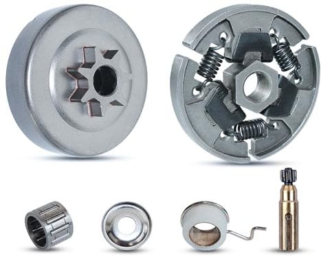 Haishine Clutch Drum Sprocket Kit for Stihl 017 018 MS170 MS180 170 180 025 MS210 MS230 MS250 Chainsaw, 325 7 Tooth Clutch with Clutch Drum+Needle Bearing+Worm Gear+Oil Pump+Washer Parts
