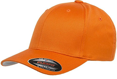 Flexfit Baseball-Kappe für Herren, Orange, Größe L/XL