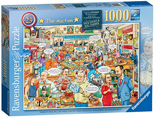 Ravensburger Best of British No.23 - The Auction 1000 Piece Jigsaw Puzzle for Adults & for Kids Age 12 and Up