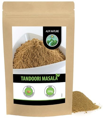 Alpi Nature Tandoori Masala in Polvere 250g, Mix di Spezie per Tandoori, Spezie Indiane