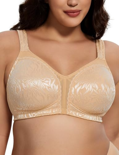 Deyllo Soutien-Gorge Minimiseur pour Femmes Soutien-Gorge sans Fil Non Rembourré
