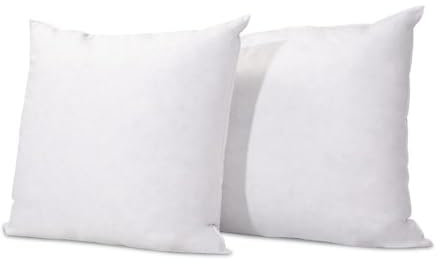Olympe Literie - Lot de 2 Oreillers Duvet & Plumes Natura 65x65 cm | Mi-Fermes, Gonflants, Enveloppe 100% Coton - Fabriqué en Europe