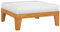 vidaXL Akazienholz Massiv Modular Fußhocker mit Cremeweißen Kissen Gartenhocker Sitzhocker Fußbank Hocker Gartenmöbel Gartentisch Tisch