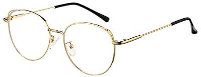 Pro Acme Blaulichtfilter Brille Damen Katzenauge Retro Brille, Computerbrille Gold