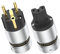 Tertullus 1 Pair HiFi Netzstecker 16A 250V High-End Aluminium Schukostecker+ HiFi Kupplung Kaltgerätestecker 10A 250V 15A 125V (vergoldete, P890)