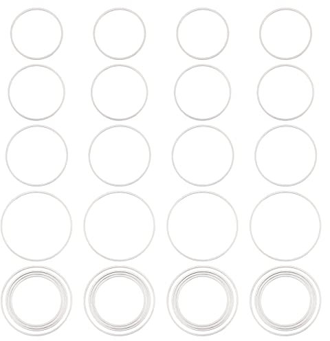 UNICRAFTALE 48 Stück Runder Ring Glieder Charm Edelstahl Verbindungsringe 25~30 mm Kreisverbinder Schmuckglieder Für Armband Halsketten Ohrring Schmuckherstellung