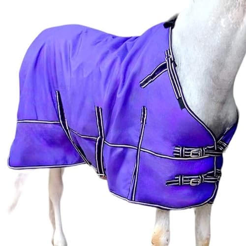 Majestic Ally 1200D Ripstop Pferdedecke 250 g/m² Füllung (lila, 193 cm)