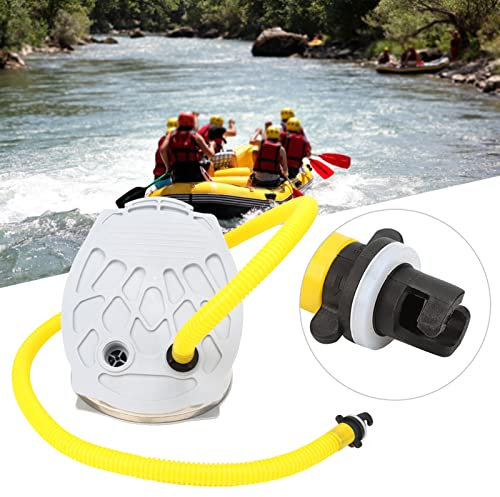 Mokernali Fußluftpumpe Boot, Fußpumpe Boot, Blasebalg Luftpumpe, Tragbare Fußluftpumpe aus Kunststoff, Aufblasbare Luftpumpe, mit Saugrohr, für Schlauchboot, Gummiboot, Kajak, Angelboot