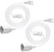 2 Stück Lampenfassung E27 mit Kabel 450 CM, Fassung mit Schalter und Stecker, Pendelleuchte Weiß mit Schalter, Lampenaufhängung E27 Steckdosenadapter mit Netzkabel Flaschenadapter