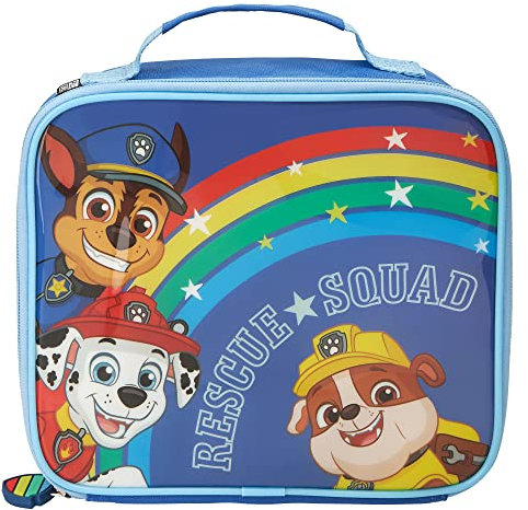 Paw Patrol Insulated Kids Lunch Bag with Handle, Official Merchandise by Polar Gear – 600D Polyester Food Cooler, Reusable Food & Drink Thermal Cool Bag for School Nursery Snacks Picnic