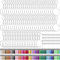 Duufin 400 Pcs Acrylique Porte-clés Disque Glands Set avec 80 Pcs Disque Acrylique 80 Pcs Gland 80 Pcs Porte-clés 80 Pcs Anneaux de Saut et 80 Pcs Goupilles à Vis pour Bricolage et L'artisanat