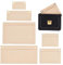 WADORN 6-Größen-Geldbörsen-Konvertierungs-Organizer-Einsatz, Filz-Handtaschen-Organizer, Innentasche, Geldbörse, Clutch-Tasche, Umrüstsatz Mit Öse, Pochette-Bag-In-Bag-Zubehör, Beige