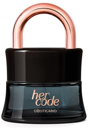 O Boticário Her Code Eau de Parfum EDP für Damen, sinnlicher Duft, fruchtig, Kirsche, Jasmin, Sandelholz, 50 ml