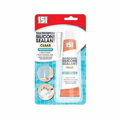 Silicone Sealant Multipurpose Waterproof Kitchen Bath Shower (Clear)