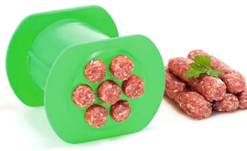 Cevapcici Presse Hot Dog Maker - Manual Hot Dog Wurstform Set, DIY-Küchenutensilien, Cevapcici Maker Hot Dog Maschine Fleischstäbchen Quetscher (Grün)