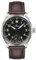 Laco Fliegeruhr ULM 39 Handaufzugswerk, Edelstahlgehäuse, Saphirglas, Lederarmband, Dornschließe, Made in Germany