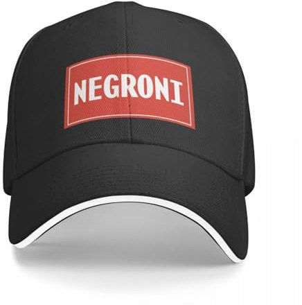 CWCMZDH Baseballmütze Baseballkappe Negroni Vintage-Baseballmütze, rechteckig, Bommelmütze, Gentleman-Mütze für Mädchen und Herren