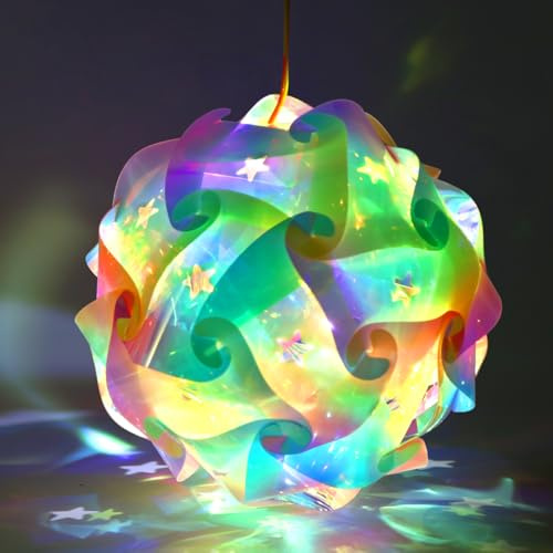 Laterne Kinder St Martin Bastelset, Laterne St Martin, Laternenstab Kinder Led, Martinslaterne mit Stab, Multicolor Laternen Bastelset für Martinsumzug Weihnachten Halloween Geburtstag (Bunt)