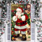 Weihnachtsdeko Tür Abdeckung, 185 x 90 cm Weihnachts Lustige Elfen Tür Hängen Banner Dekoration Weihnachten Hintergrund Banner für Indoor Outdoor Winter Weihnachtsfeier Deko (Weihnachtsmann)
