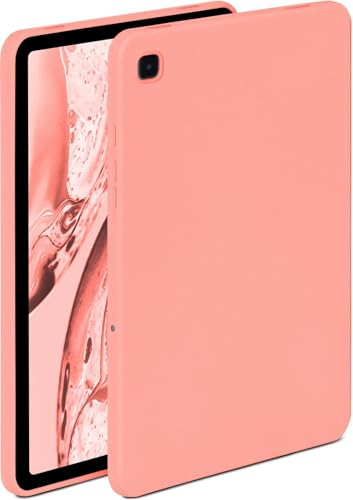 ONEFLOW Soft Case für Samsung Galaxy Tab A7 (2022) Hülle aus Silikon mit Kameraschutz, Silikonhülle mit Schutz fürs Display, Backcover Tablet Schutzhülle, weiche Tablethülle, Rosa