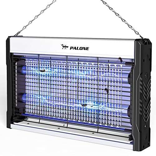 PALONE Lampada Antizanzare, 3200V USB Zanzariera Elettrica, 2 UV LED Lampada Zanzare Protezione al Tatto con Catena und Vassoio per l'uso in interni e nel patio