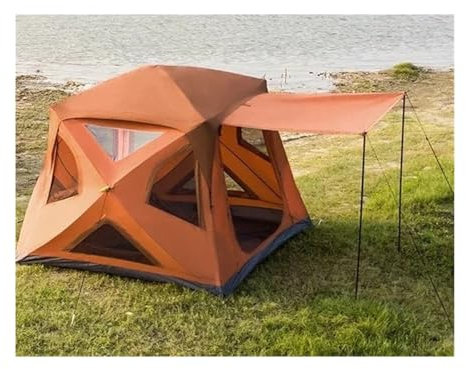 Tunnelzelte Sofortiges Pop-Up-Hub-Zelt, tragbares, wetterbeständiges Campingzelt für 4 Personen, Aufbau in 60 Sekunden, einfacher Aufbau von Zelten mit Campingzelt