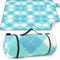 CIRULLI Picknickdecke, Picknickdecke, 200 x 200 cm, faltbar, Stranddecke mit wasserdichter Unterseite, ideal für Picknick, Camping