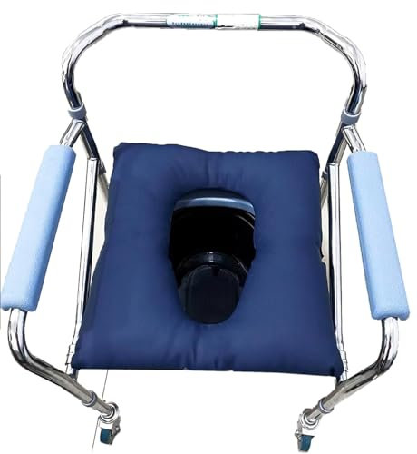 Cojín WC para Adultos,Cojín Escaras WC Hemorroides,Cojín para Asiento De Silla De Ducha,Cojines para Silla De Ruedas,Antiescaras con Forma De Cuadrado con Agujero para Ortopédico A
