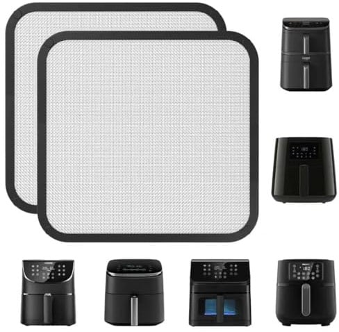 Spritzschutz für Cosori Airfryer Heißluftfritteuse TurboBlaze 5,5L 6,0L 6,2L, Spritzschutz Airfryer Philips Zubehör für HD9285 XXL 7,2L und HD9270 XL 6,2L,Spritzschutz Heißluftfritteuse (2Pcs)